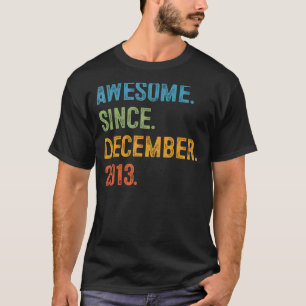 Geweldige sinds december 2013 9e verjaardag 9 jaar t-shirt