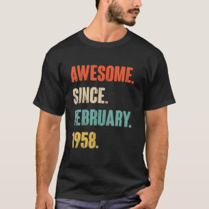 Geweldige sinds februari 1958 64 jaar oud cadeau - t-shirt