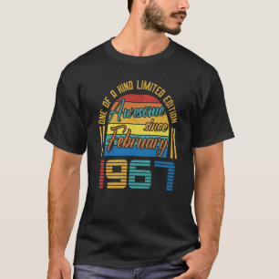 Geweldige sinds februari 1967 56 jaar oud en 56 ja t-shirt