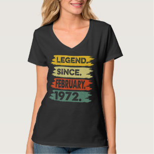 Geweldige sinds februari 1972 51e verjaardag Gift T-shirt