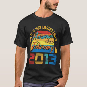 Geweldige sinds februari 2013 10 jaar oude 10e geb t-shirt