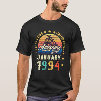 Geweldige sinds januari 1994 28e verjaardag t-shirt