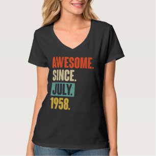 Geweldige sinds juli 1958 64 jaar oud 64e verjaard t-shirt