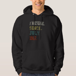 Geweldige sinds juli 1967 55 jaar oud 55 jaar oud hoodie