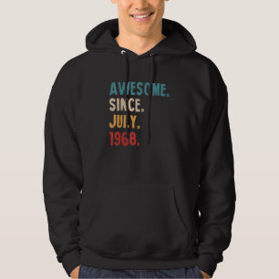 Geweldige sinds juli 1968  54e verjaardag hoodie