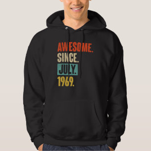 Geweldige sinds juli 1969 53 jaar oud en 53 jaar o hoodie