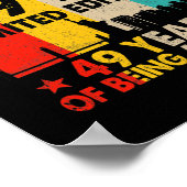 Geweldige sinds juli 1973 49e verjaardag poster (Hoek)