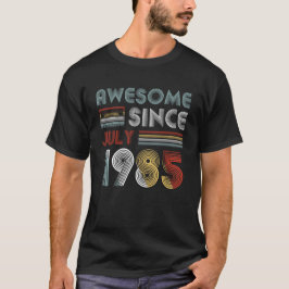  Geweldige sinds juli 1985 34e verjaardag T-shirt