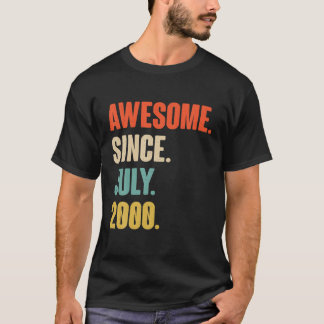 Geweldige sinds juli 2000 - cadeau voor 21 jaar t-shirt