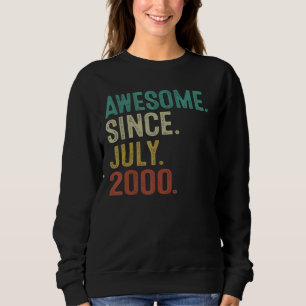 Geweldige sinds juli 2000 Vintage 22e Verjaardag 2 Trui