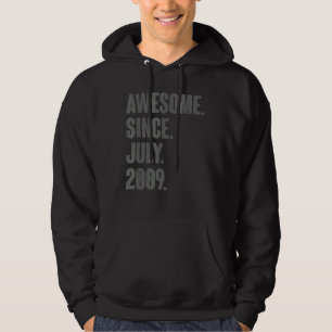Geweldige sinds juli 2009 13 jaar oud op de 13e ve hoodie