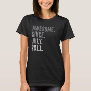 Geweldige sinds juli 2011 11e Vintage 2011 T-shirt