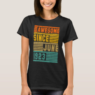 Geweldige sinds juni 1923 99e Man en vrouwen T-shirt