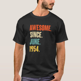 Geweldige sinds juni 1954 68 Jaar Oud 68e Geboorte T-shirt