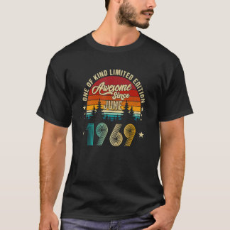 Geweldige sinds juni 1969 53 jaar oud 27 jaar oud t-shirt