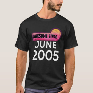Geweldige sinds juni 2005 Vintage van Birthday 200 T-shirt