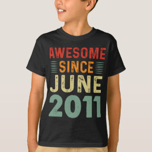 Geweldige sinds juni 2011  verjaardag t-shirt