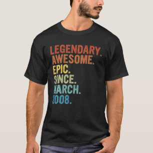 Geweldige sinds maart 2008 15e verjaardag Classic T-shirt