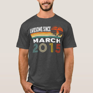 Geweldige sinds maart 2015 t-shirt
