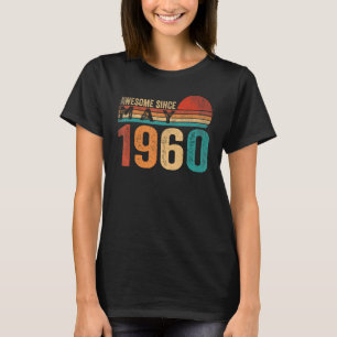 Geweldige sinds mei 1960 63e verjaardag 63 jaar ou t-shirt