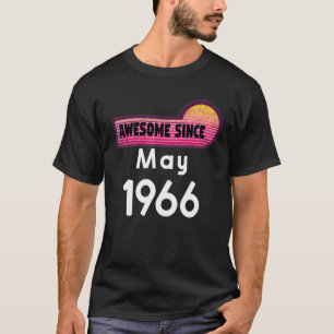 Geweldige sinds mei 1966 Verjaardag 1966 Vintage m T-shirt