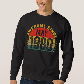 Geweldige sinds mei 1980 43e Verjaardag Vrouwen Ma Trui