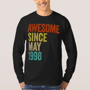Geweldige sinds mei 1998 24e Man en vrouwen T-shirt