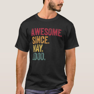 Geweldige sinds mei 2000 21e verjaardag 21 jaar ou t-shirt