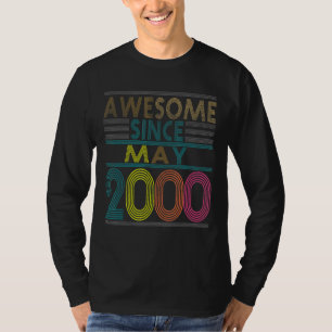 Geweldige sinds mei geboren in 2000 22e geboortej t-shirt
