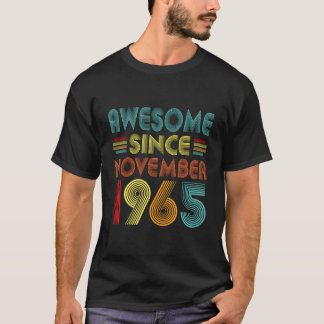 Geweldige sinds november 1965 Verjaardag november  T-shirt