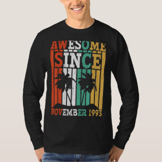 Geweldige sinds november 1993 Retro  Birthday T-shirt