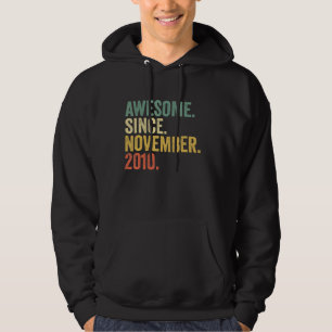 Geweldige sinds november 2010 12e verjaardag cadea hoodie