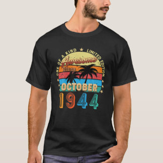 Geweldige sinds oktober 1944 78e verjaardag Limite T-shirt