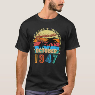Geweldige sinds oktober 1947 75th Birthday Limited T-shirt