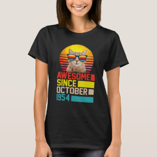 Geweldige sinds oktober 1954 68e geboortedag van k t-shirt