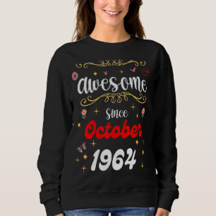 Geweldige sinds oktober 1964 Verjaardagsbloemen &  Trui