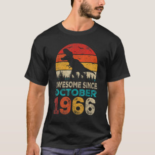 Geweldige sinds oktober 1966 56th Birthday Boy Din T-shirt