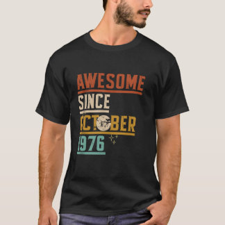 Geweldige sinds oktober 1976 Moon Cat Bat Spooky H T-shirt