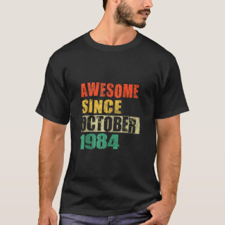 Geweldige sinds oktober 1984 40 jaar 40e geboortej t-shirt