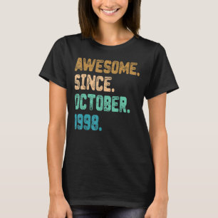 Geweldige sinds oktober 1998  24e verjaardag t-shirt