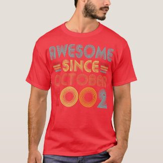Geweldige sinds oktober 2002 20 jaar oude Vintage  T-shirt