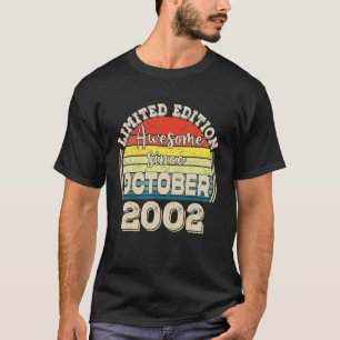 Geweldige sinds oktober 2002 Geboren in oktober Pa T-shirt