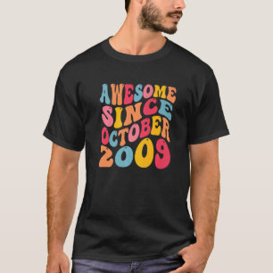 Geweldige sinds oktober 2009 13 jaar oud Retro 13  T-shirt