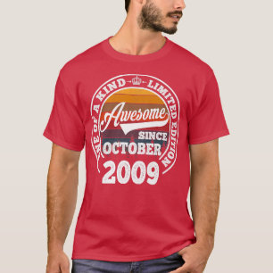 Geweldige sinds oktober 2009 13e verjaardag Gift 1 T-shirt