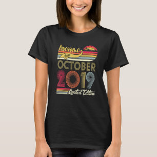 Geweldige sinds oktober 2019 3e verjaardag 3 jaar t-shirt
