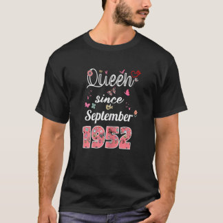 Geweldige sinds september 1952 bloemen 1952 septem t-shirt