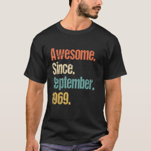 Geweldige sinds september 1969 53ste Vintage T-shirt