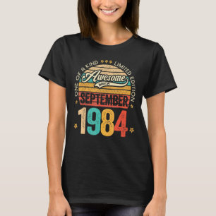 Geweldige sinds september 1984 38 jaar oud 38 jaar t-shirt
