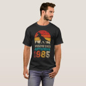 Geweldige sinds september 1985 37th Birthday Boy D T-shirt (Voorkant volledig)
