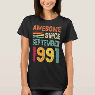 Geweldige sinds september 1991 31e verjaardag 31 j t-shirt
